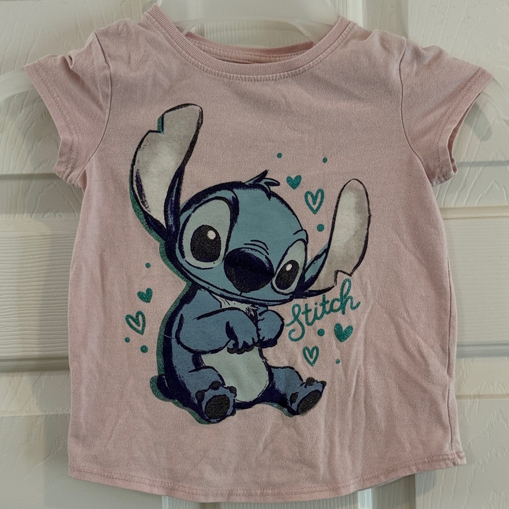 Jumping Beans Pink Stitch Short Sleeve Tee